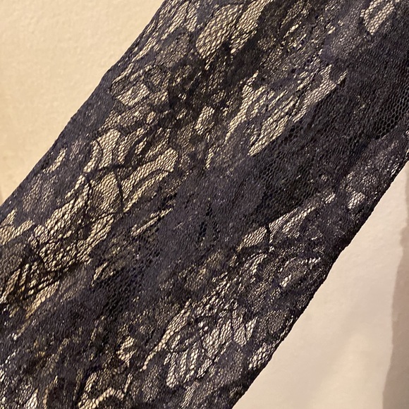 Lane Collection Lace Overlay Tiered Tunic Length Blouse Lace Sleeves size 26 - Picture 4 of 5